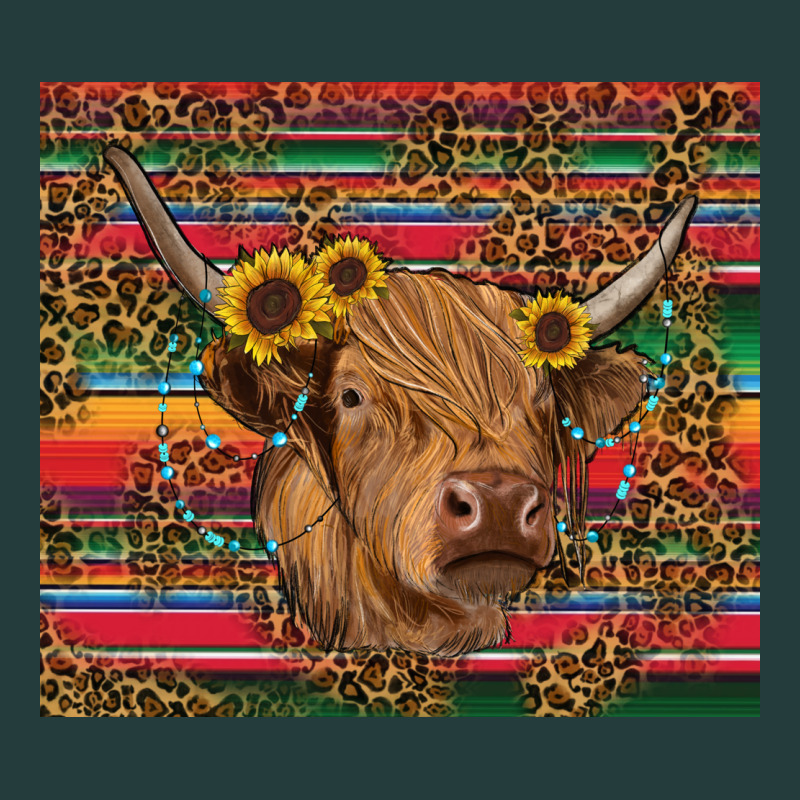 Serape Leopard Turquoise Sunflowers Cow Classic Tee by RanaPortraitStore | Teevron