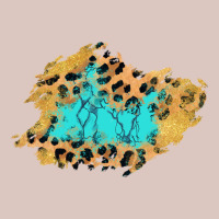 Glitter Leopard Turquoise Patch Premium Hoodie | Teevron