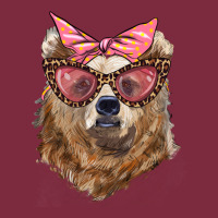 Mama Bear With Glasses And Bandana Premium Hoodie | Teevron