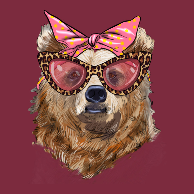 Mama Bear With Glasses And Bandana Premium Hoodie by Artiststas | Teevron