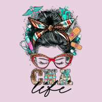 Nurse Cna Life Messy Bun Ladies Tee | Teevron
