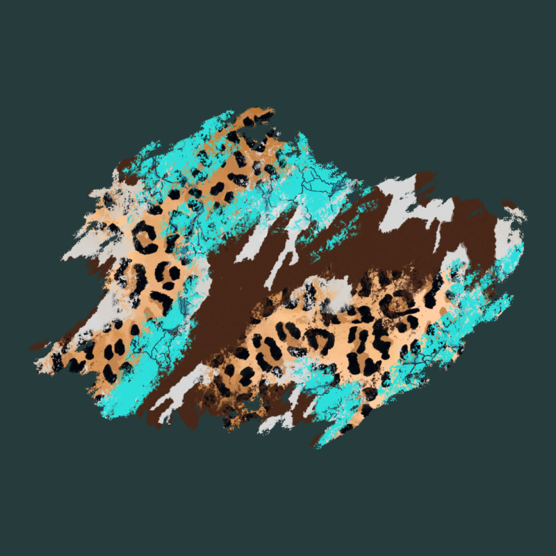 Cowhide Leopard Turquoise Patch Premium Hoodie by AdoDesignShop | Teevron