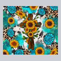 Sunflower Cross Cowhide Gemstones Classic Tee | Teevron