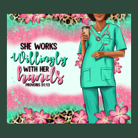 She Works Willingly With Her Hands Afro Nurse Zipper Hoodie | Teevron