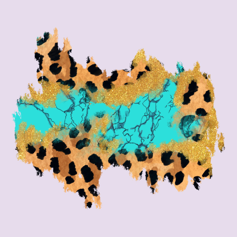 Glitter Leopard Turquoise Patch Premium Hoodie by AdoDesignShop | Teevron