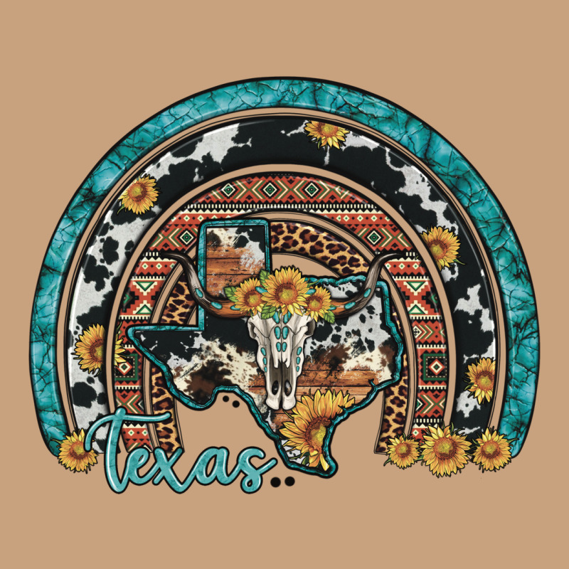 Texas Map Sunflower Leopard Cowhide Aztec Turquoise Gemstone Rainbow Vintage Tee by Artiststas | Teevron