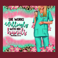 She Works Willingly With Her Hands Blonde Nurse Zipper Hoodie | Teevron