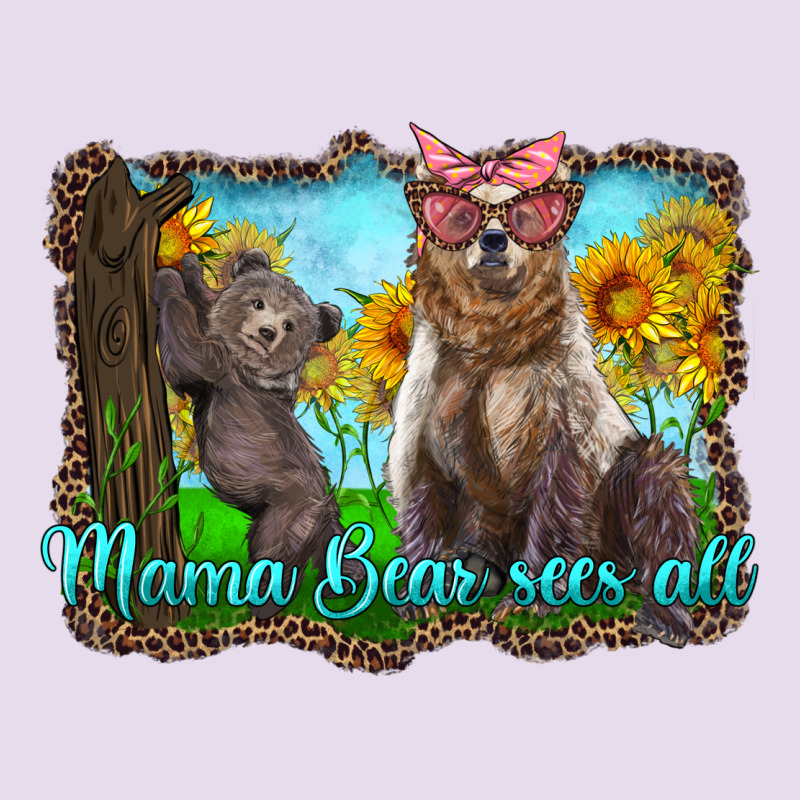 Mama Bear Sees All With Sunflowers Premium Hoodie by Artiststas | Teevron