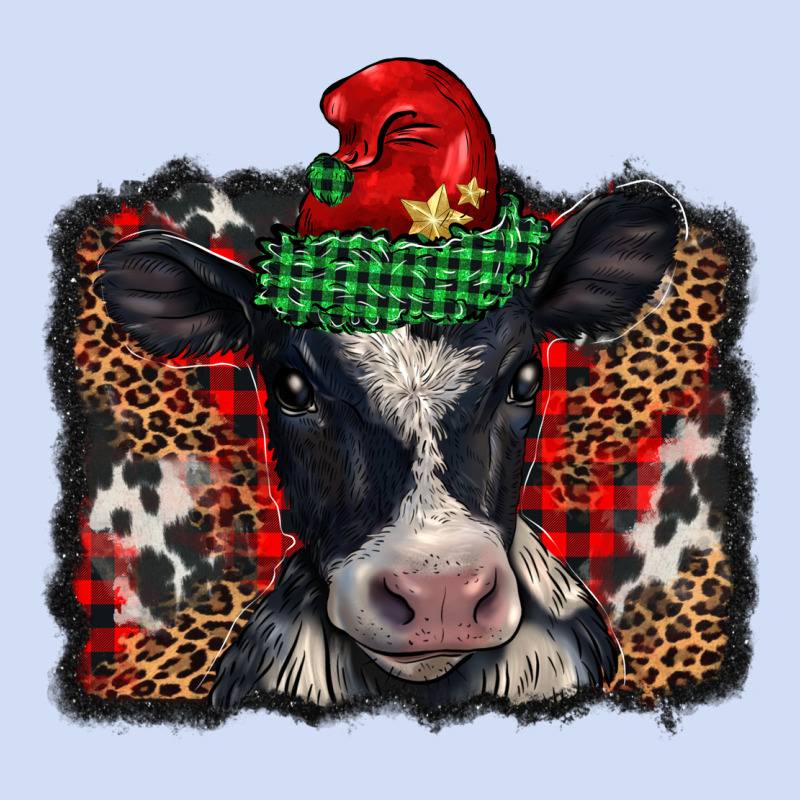 Christmas Black And White Baby Cow Urban Hoodie by BarkalooDesign | Teevron