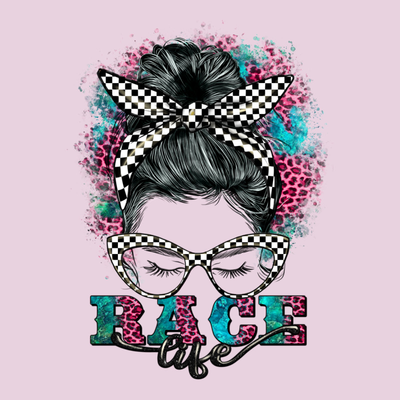 Race Life  Messy Bun Ladies Tee by BarkalooDesign | Teevron