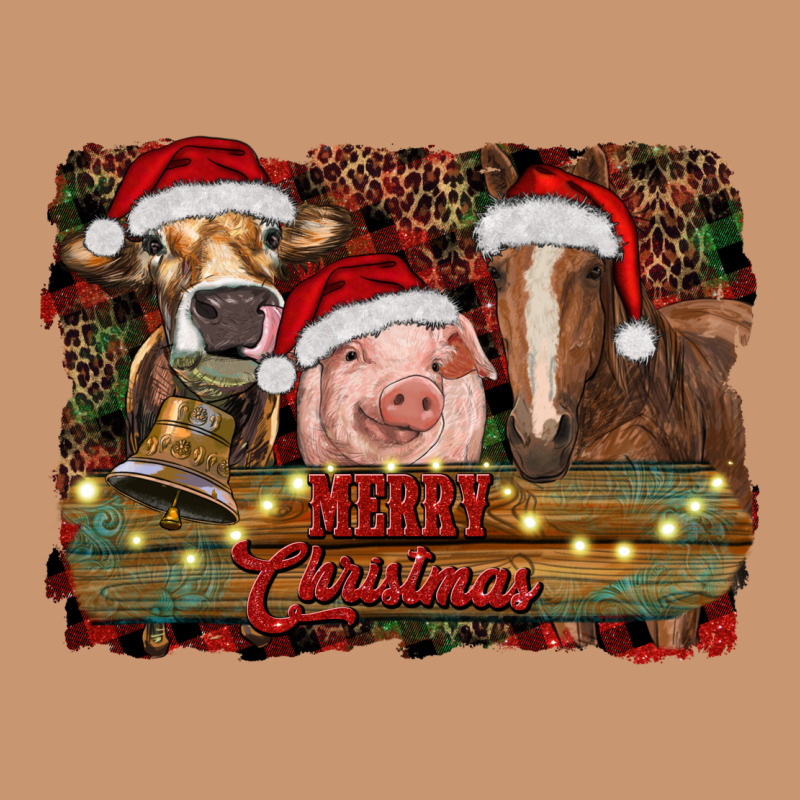 Merry Christmas Farm Animals Heavyweight Hoodie by RanaPortraitStore | Teevron