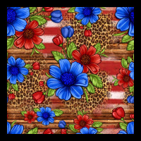 Patriotic Flowers Seamless Pattern Premium Sweatshirt | Teevron