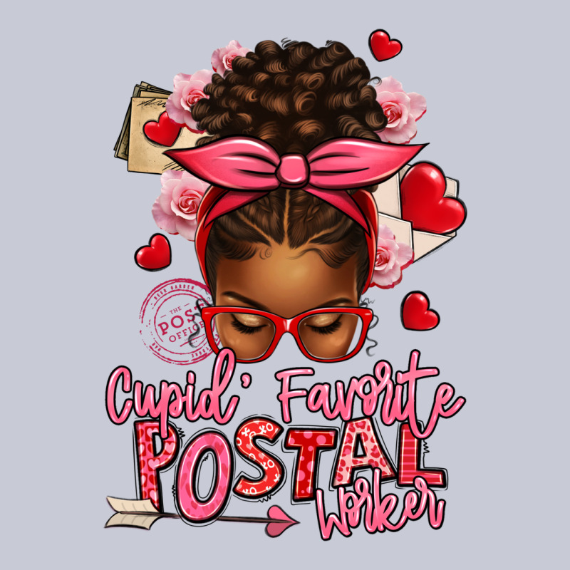 Cupid's Favorite Postal Worker Afro Messy Bun Heavyweight Hoodie by texasbilliewilder | Teevron