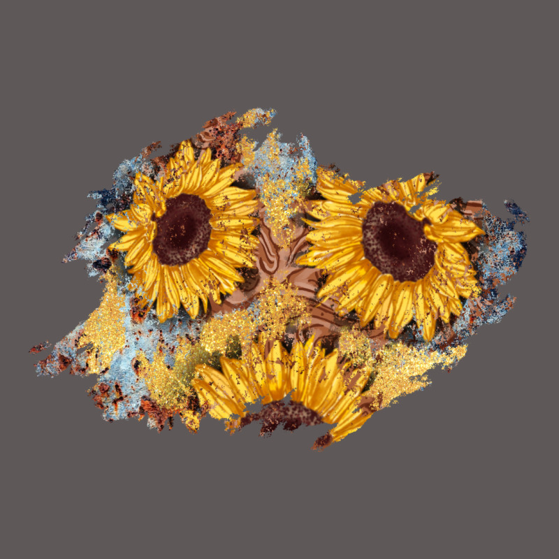 Sunflower Glitter Leather Patch Premium Hoodie by AdoDesignShop | Teevron