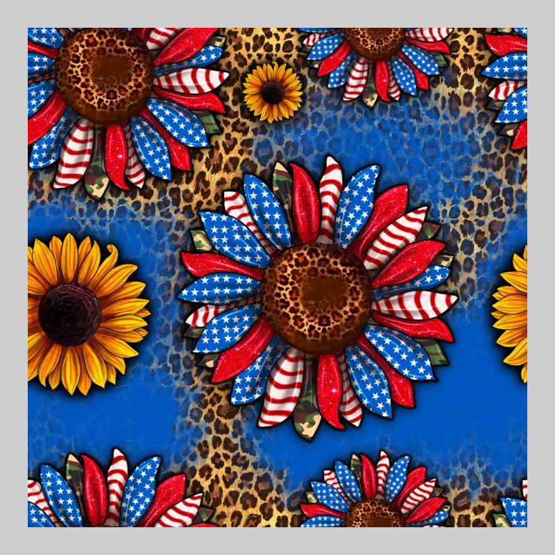 Usa Sunflowers Seamless Pattern Premium Sweatshirt by HRA Design Shop | Teevron