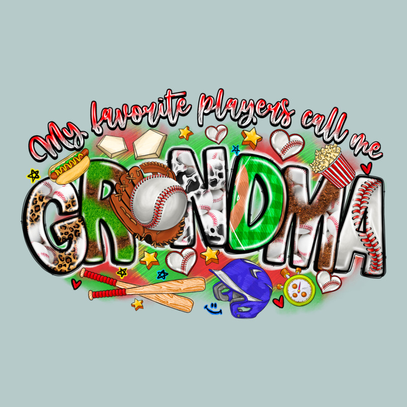 My Favorite Platers Call Me Grandma Baseball Heavy Core Tee by CowhideDigitalArt | Teevron