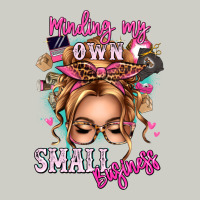 Minding My Own Small Business Blonde Messy Bun Heavyweight Hoodie | Teevron