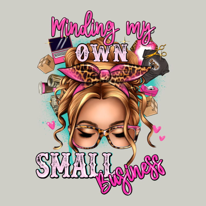 Minding My Own Small Business Blonde Messy Bun Heavyweight Hoodie by texasbilliewilder | Teevron