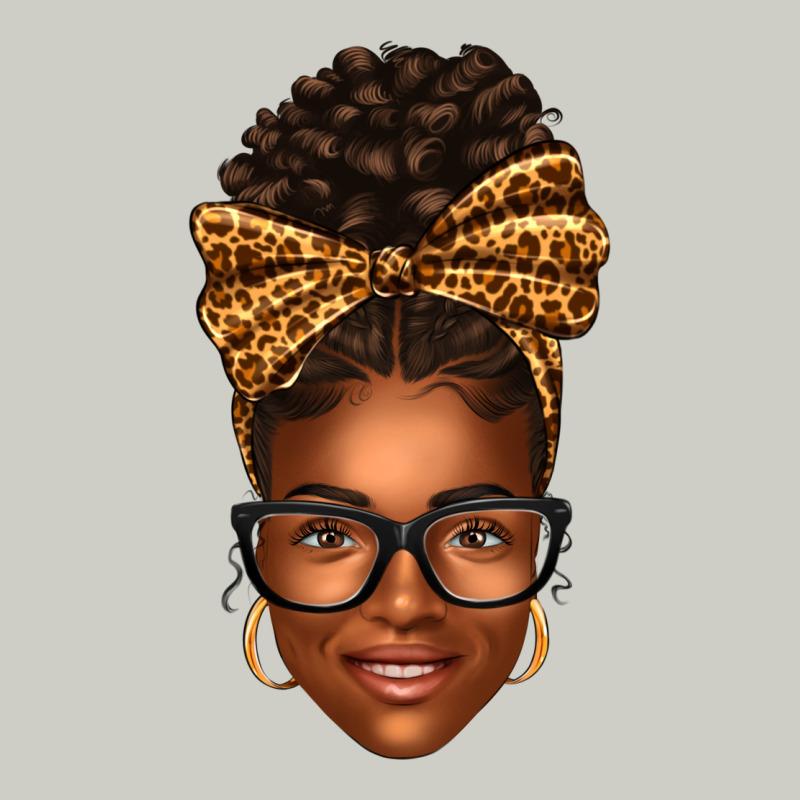 Afro Woman Messy Bun Heavyweight Hoodie by texasbilliewilder | Teevron