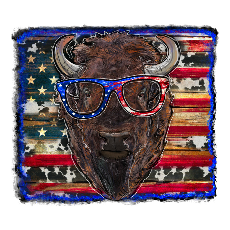 Bison With American Flag Classic Tee by RanaPortraitStore | Teevron