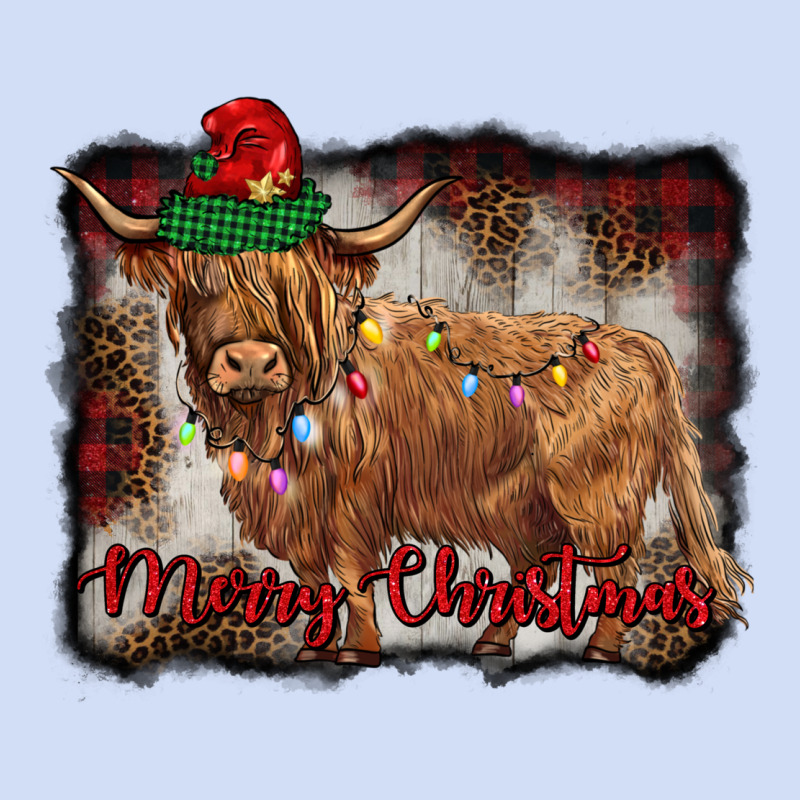 Merry Christmas Highland Cow Urban Hoodie by BarkalooDesign | Teevron