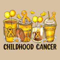 Childhood Cancer Coffee Cups Heavyweight Hoodie | Teevron