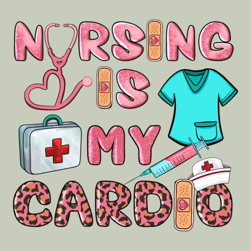 Nursing Is My Cardio Long Sleeve Tee by BarkalooDesign | Teevron