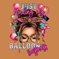 Just Minding My Balloon Business Messy Bun Heavyweight Hoodie | Teevron