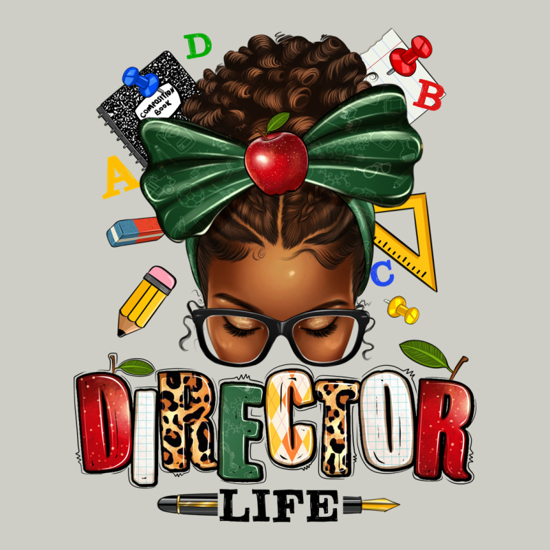 Director Life Afro Messy Bun Heavyweight Hoodie by texasbilliewilder | Teevron