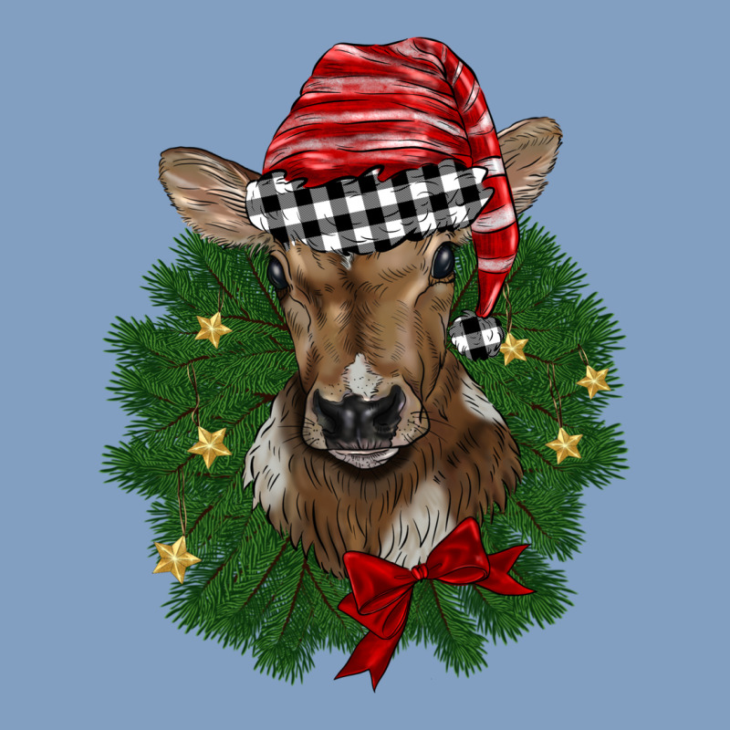 Christmas Wreath Baby Calf Urban Hoodie by BarkalooDesign | Teevron