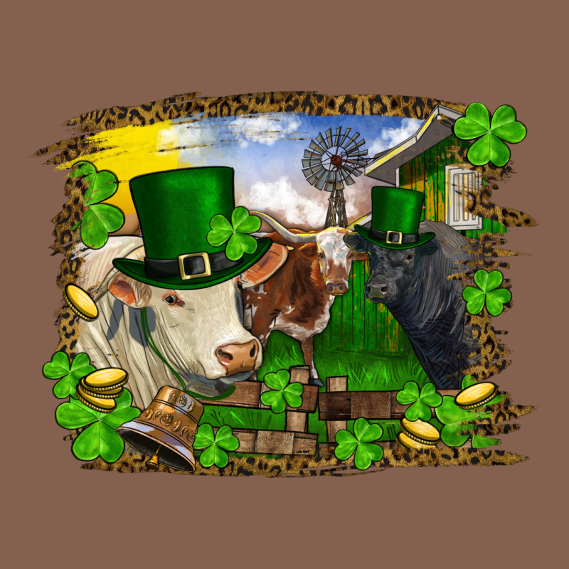 St Patricks Day Cows Zipper Hoodie by RanaPortraitStore | Teevron