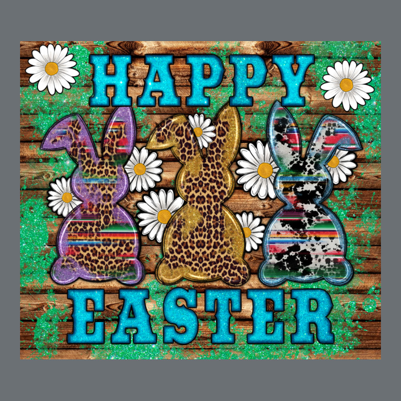 Easter Happy Easter Western Bunnies Daisies Premium Hoodie by Artiststas | Teevron