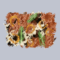 Horseshoe Cowhide Cactus Background Premium Hoodie | Teevron