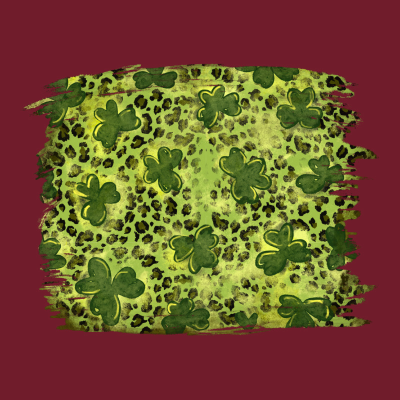 St Patricks Day Shamrock Leopard Background Zipper Hoodie by RanaPortraitStore | Teevron