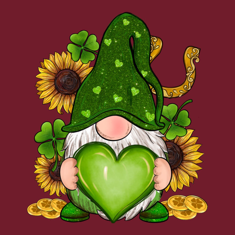 St Patricks Day Shamrock Sunflowers Gnomes Zipper Hoodie by RanaPortraitStore | Teevron