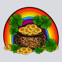 St Patricks Shamrock Gold Leopard Rainbow Zipper Hoodie | Teevron