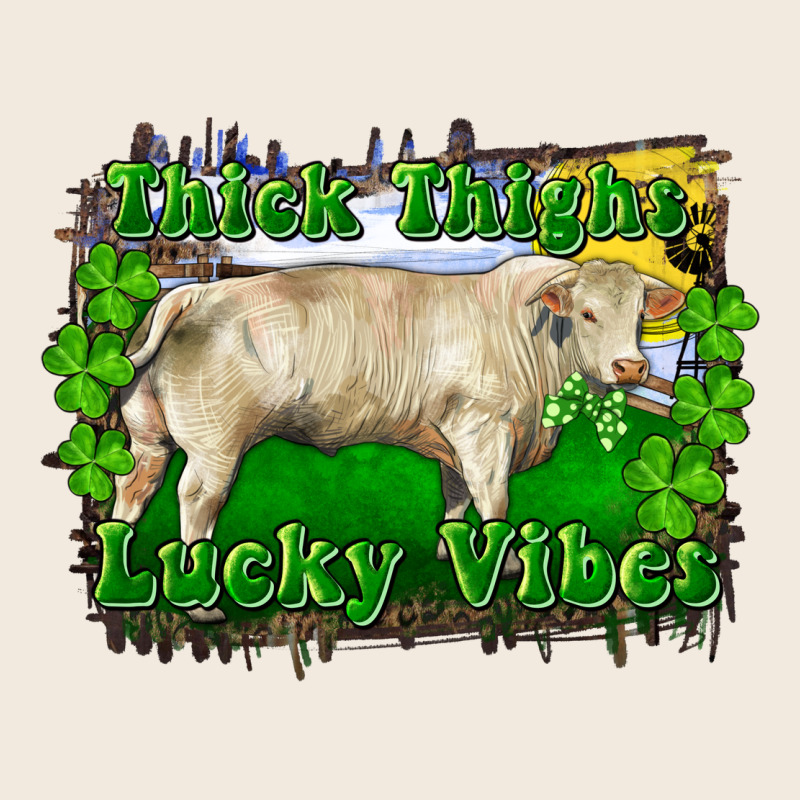 Thick Thighs Lucky Vibes Charolais Bull Zipper Hoodie by RanaPortraitStore | Teevron
