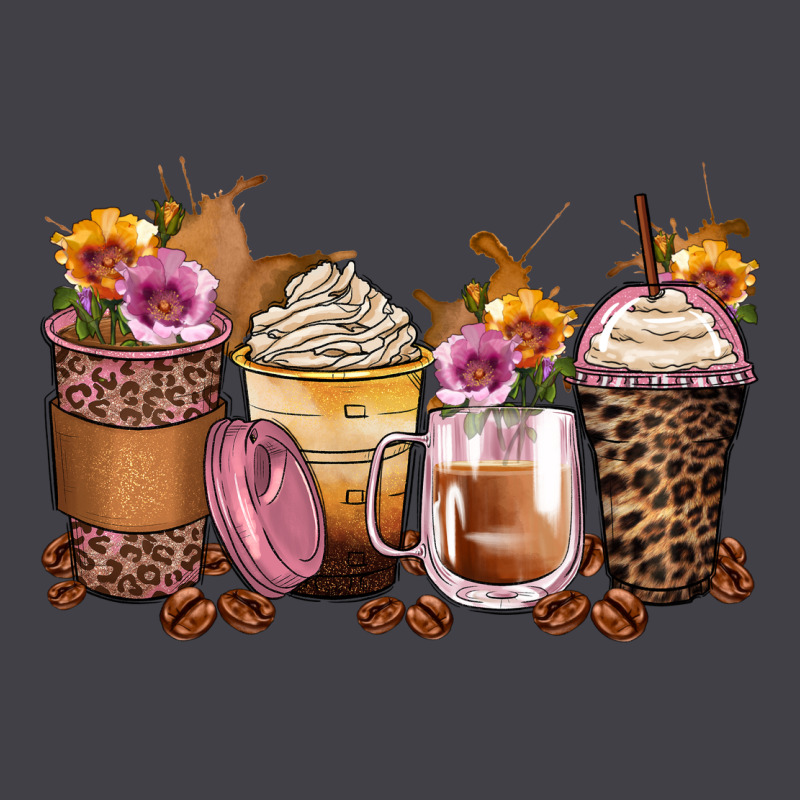 Leopard Rose Glitter Flowers Coffee Cups Heavyweight Hoodie by Zillion Design Studio | Teevron