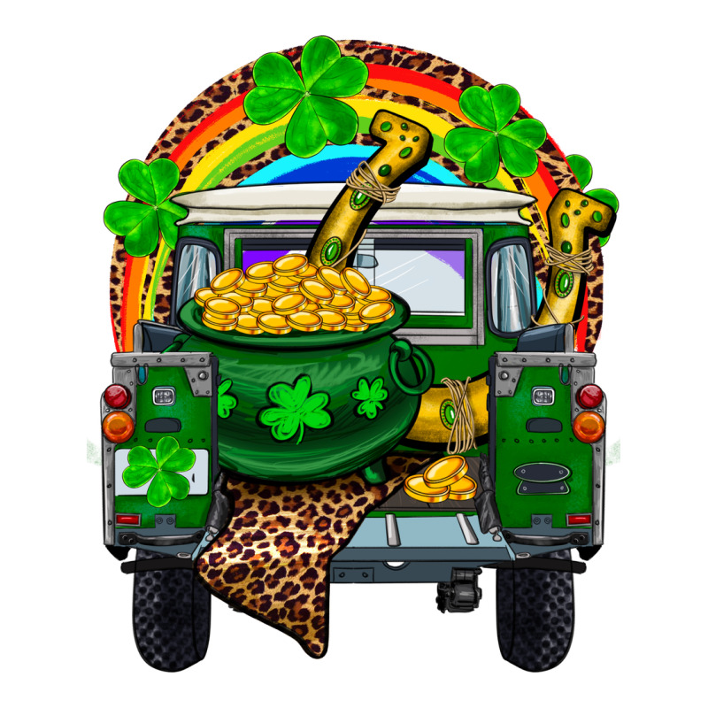 St Patricks Day Truck With Pot Of Gold Horseshoe A Zipper Hoodie by RanaPortraitStore | Teevron