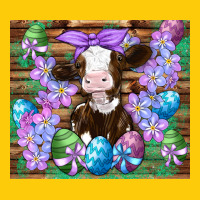 Easter Cow Eggs Flowers Daisys Premium Hoodie | Teevron