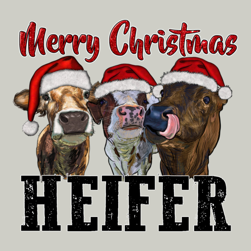 Merry Christmas Heifer Heavyweight Hoodie by RanaPortraitStore | Teevron