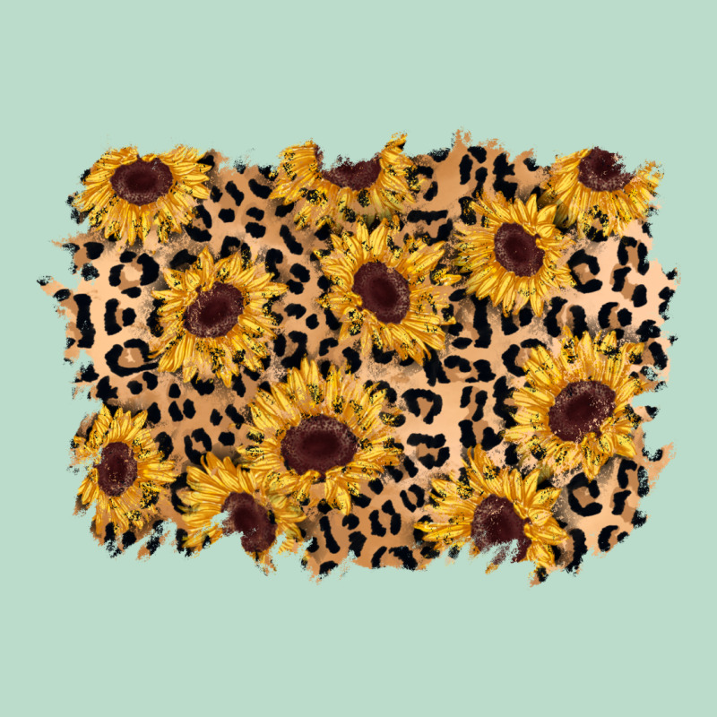 Sunflower Leopard Background Premium Hoodie by AdoDesignShop | Teevron