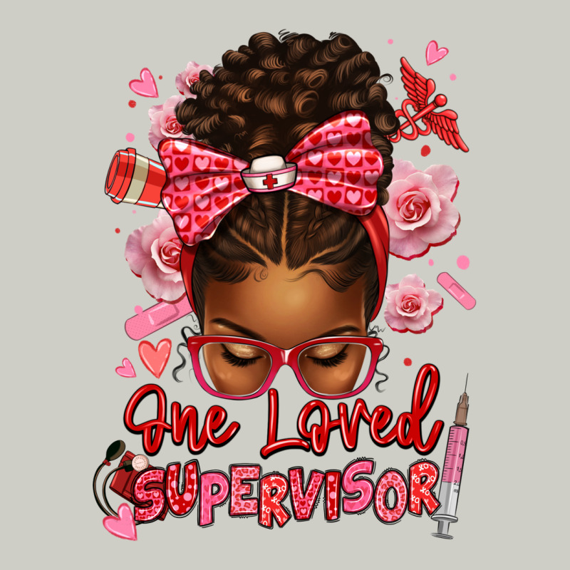 One Loved Supervisor Afro Messy Bun Heavyweight Hoodie by texasbilliewilder | Teevron