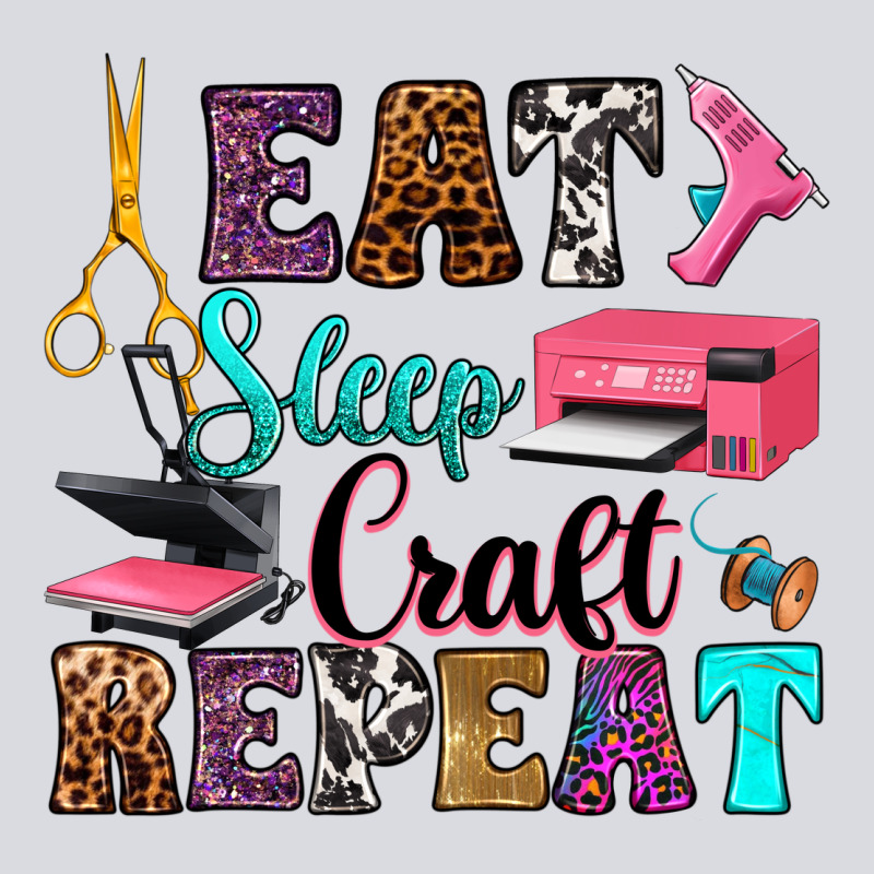 Eat Sleep Craft Repeat Zipper Hoodie by RanaPortraitStore | Teevron