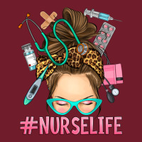 Messy Bun Nurse Life Zipper Hoodie | Teevron