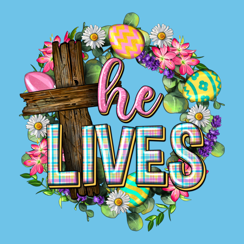 He Lives Easter With Flowers Premium Sweatshirt by Neo Western | Teevron