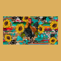 Western Coop Animals Rooster Sunflowers Cowhide Wooden Serape Glitter Premium Hoodie | Teevron