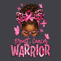 Brest Cancer Warrior Afro Messy Bun Heavyweight Hoodie | Teevron
