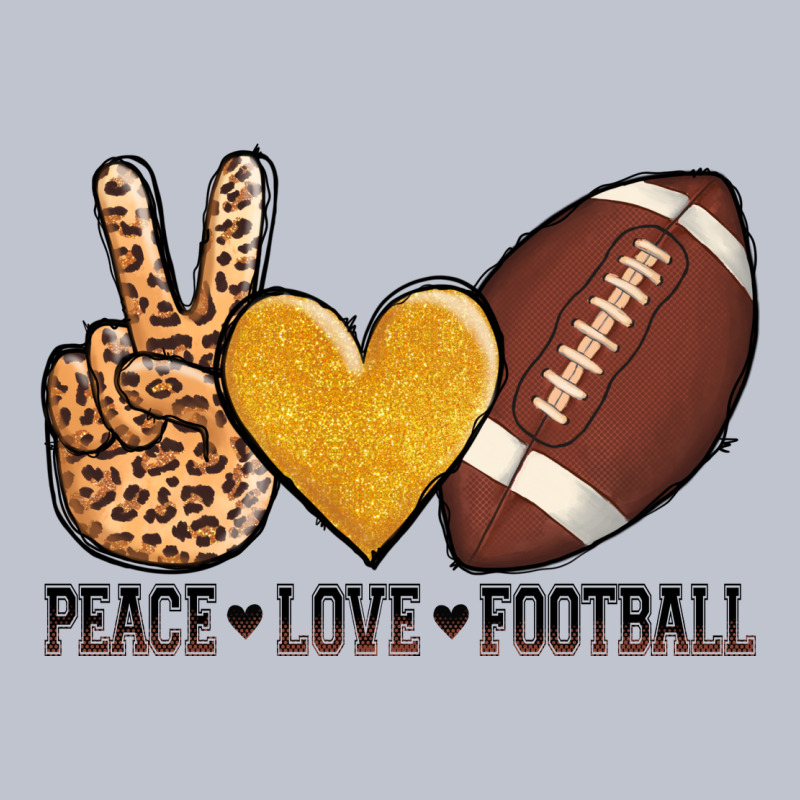 Peace Love Football Premium Hoodie by AdoDesignShop | Teevron