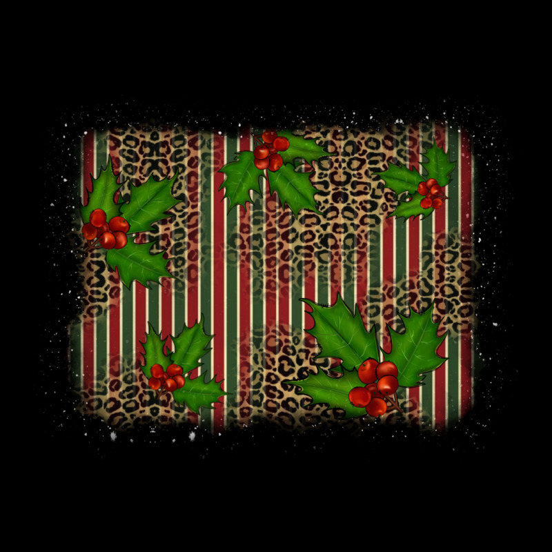 Christmas Plaid Leopard Mistletoe Background Urban Hoodie by BarkalooDesign | Teevron